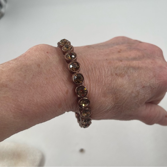 Graziano Set of 2 - Women’s Signed Amber Gemstone 7” Bangle Bracelets. - Picture 10 of 11